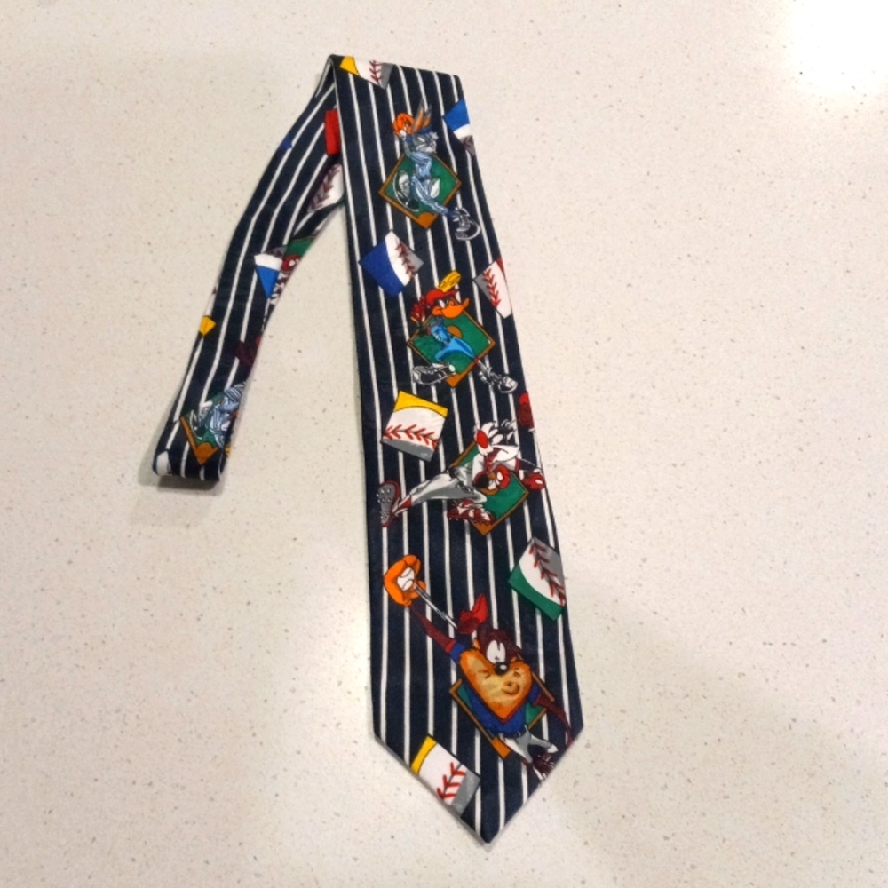 Looney Tunes Baseball Neck Tie